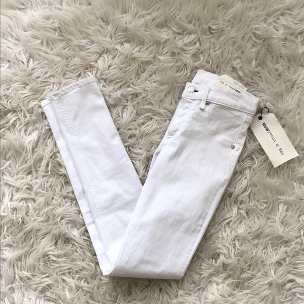 NEW • Rag & Bone • Skinny Jeans Blanc White - Picture 4 of 7